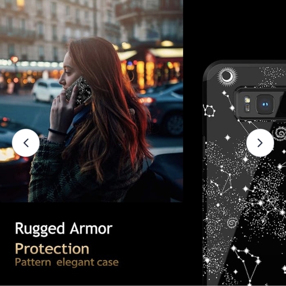 New PBRO S8 Plus Case,Cute Universe Constellation Case Dual Layer. - Picture 7 of 14